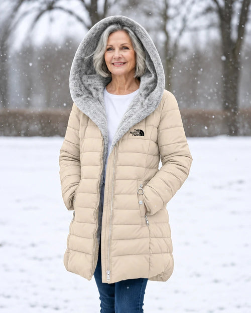 Gesteppter Mantel mit Fleece-Futter