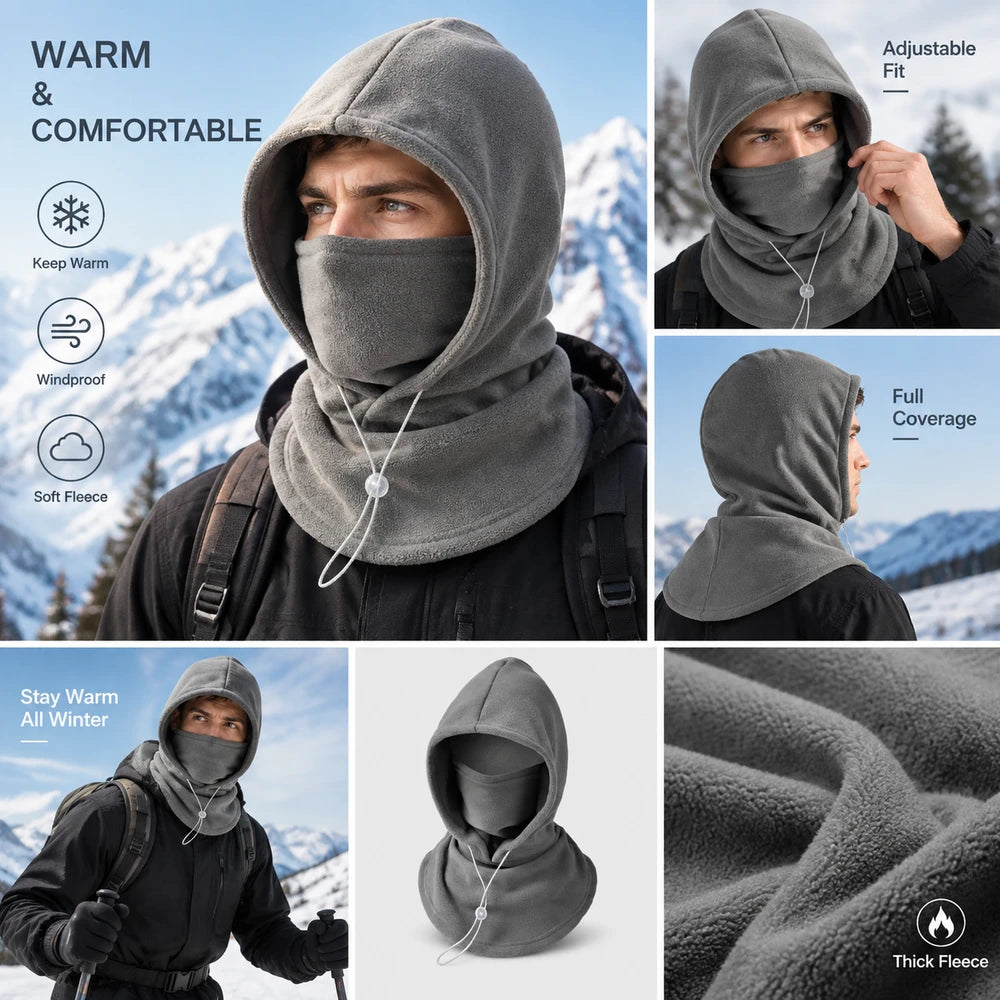 Flannel Cycling Balaclava Hat