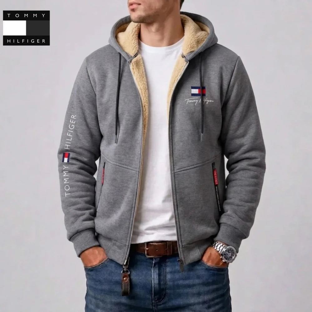Contrast Lined Hooded Jacket