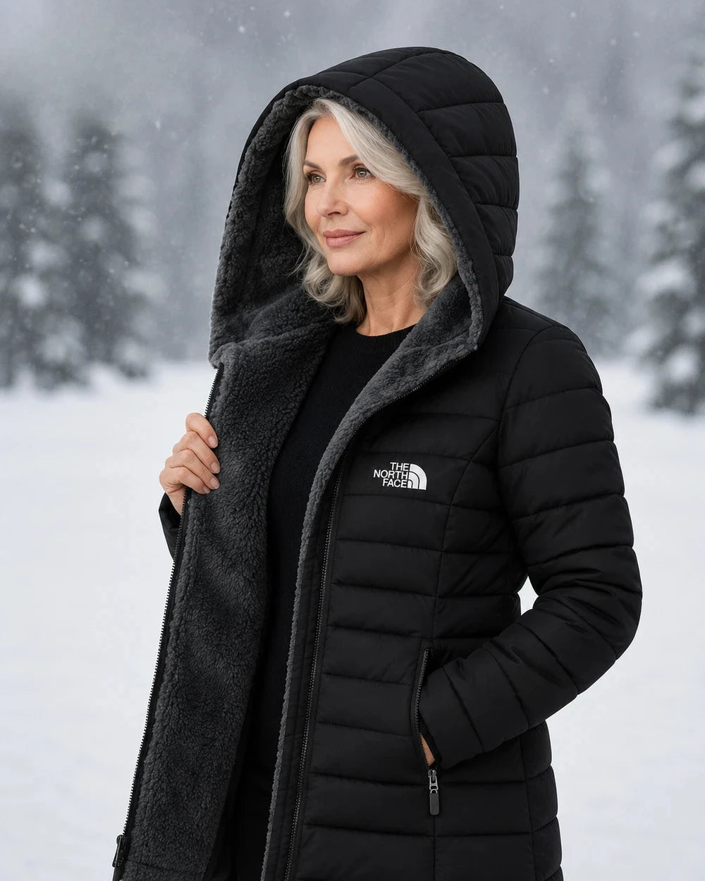 Fleece Lined Quilted Coat