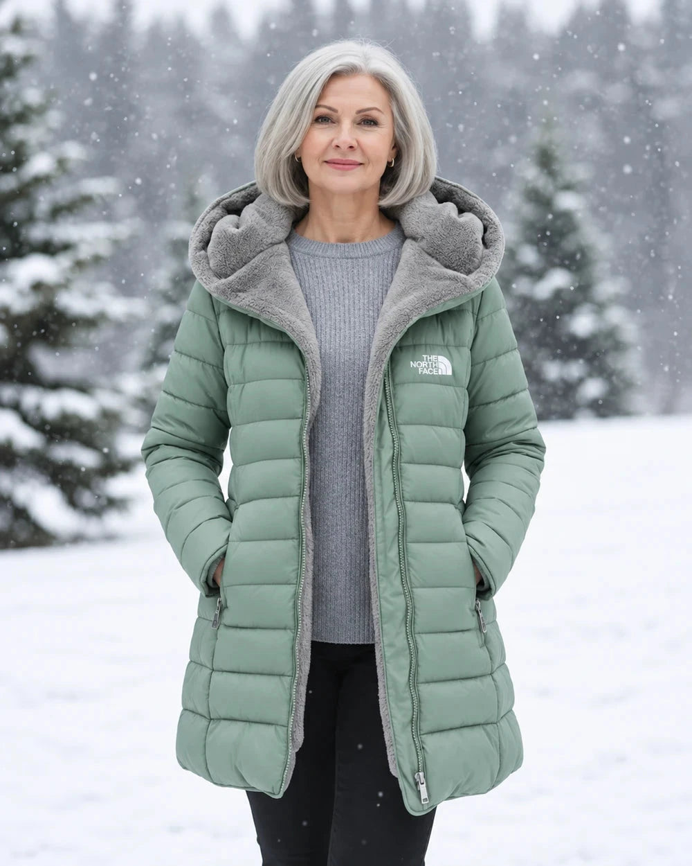 Fleece Lined Quilted Coat