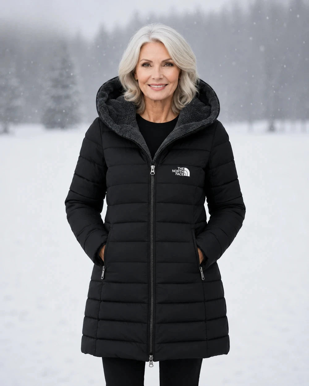 Fleece Lined Quilted Coat
