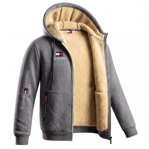 Contrast Lined Hooded Jacket