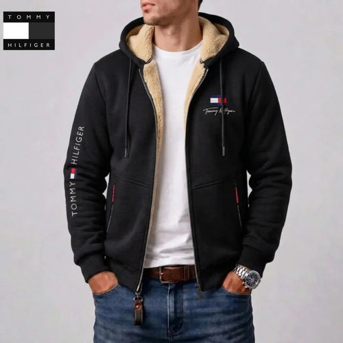 Contrast Lined Hooded Jacket