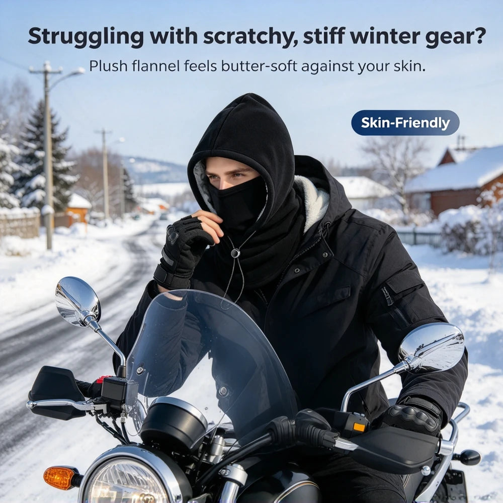 Flannel Cycling Balaclava Hat